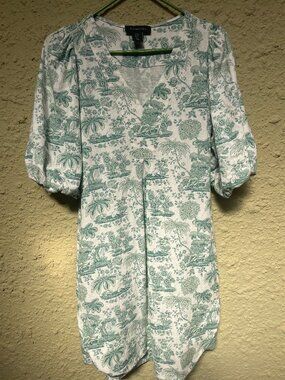 Beautiful linen blend dress from Tahari, size x-small